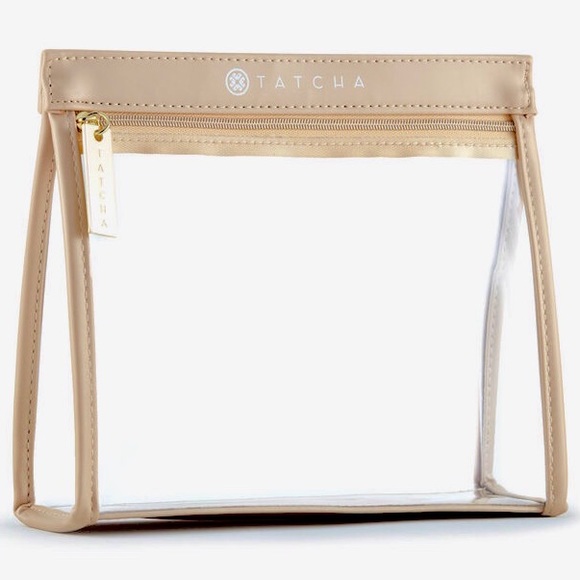 Tatcha Handbags - Tatcha Cosmetics Bag Travel Makeup Golden Beige